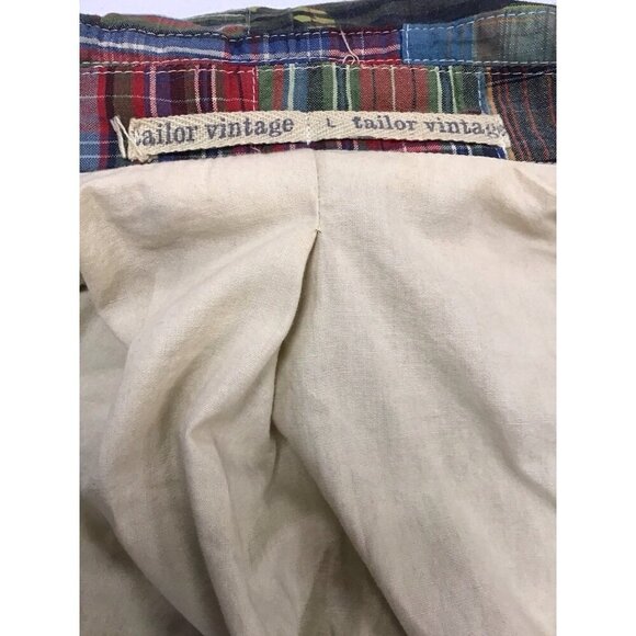 Men’s Tailor Vintage Patchwork Blazer Beach Themed Size L  🩵 - Picture 7 of 11